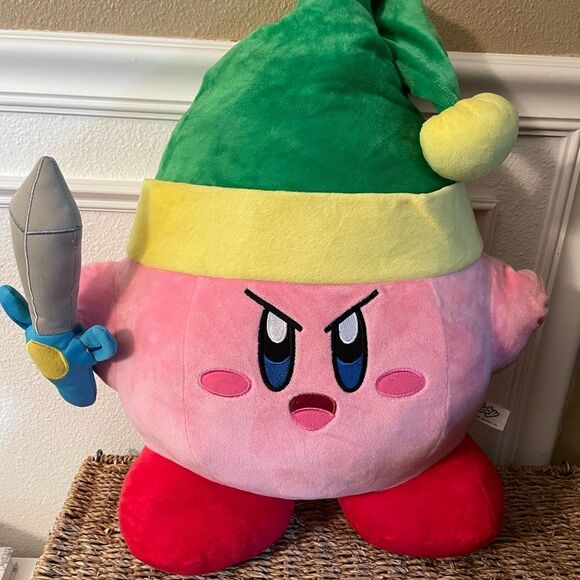 Nintendo Sword KIRBY HUGE Plush 18 Inch - Picture 1 of 14